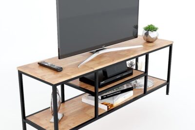 Ke tivi 140cm khung sat son tinh dien ket hop mat go cao su kt940 1 800x800 2