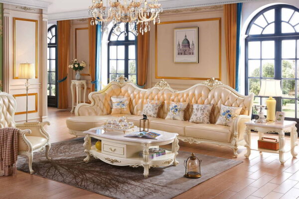 2 bo sofa goc kieu dang sang trong FDLA12S 1