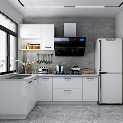 Giới Thiệu 2 tu bep go cong nghiep hinh chu l ghs 51743ava